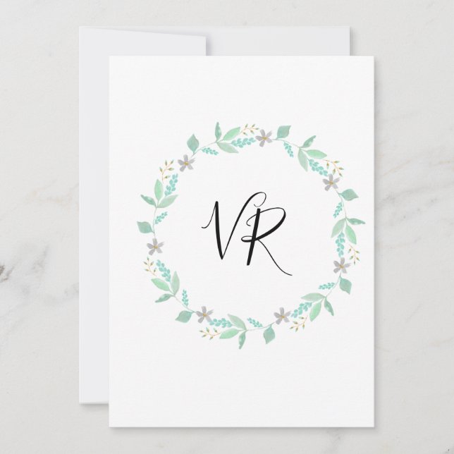 Reserve A Data Casamento Teal e Dourado Simples Salve a Data (Frente)