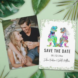 Reserve A Data Casamento Temático de Dinossauro Foto de Salvar a 
