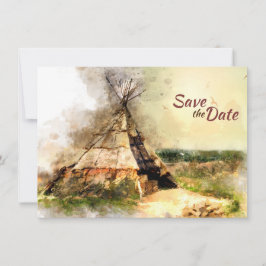 Reserve A Data Casamento Tribal Tipi e Heart Arrow Boho Teepe