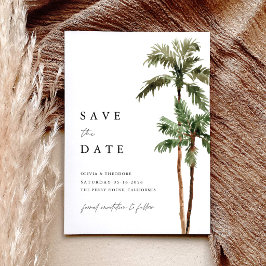 Reserve A Data Casamento Tropical com Palmeira
