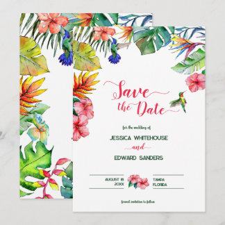Reserve A Data Casamento Tropical de Hibiscus Havaiano Salve a Da