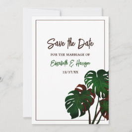 Reserve A Data Casamento Tropical de Monstera Beach