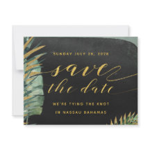 Casamento Tropical De Palma Salvar A Data