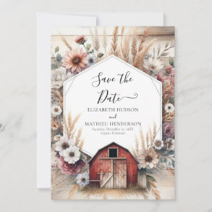 Reserve A Data Casamento Único de Boho Barnyard