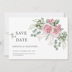 Reserve A Data Casamento Único de Petinhas Rosa