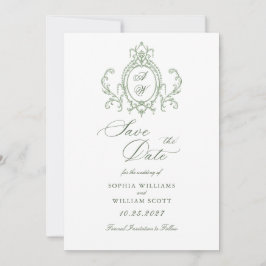 Reserve A Data Casamento Verde da Ornamentado Vitoriana Grace Flo