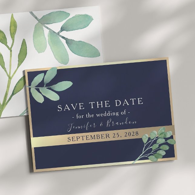 Reserve A Data Casamento Verde e Dourado da Marinha (Criador carregado)