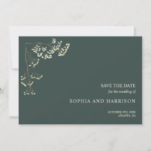 Reserve A Data Casamento Verde Rustic Gypsophila Salva A Data
