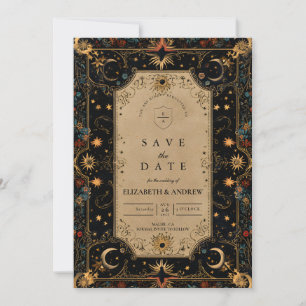 Reserve A Data Casamento Vintage Celestial Renascença