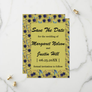 Reserve A Data Casamento vintage Dandelion e Dragonfly Themed