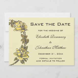Reserve A Data Casamento Vintage, Grinalda de Rosas de Jardim Ama