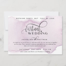 Reserve A Data Casamento Virtual Online, Molve Lavanda Watercolor