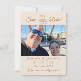 Reserve A Data Casamento vitoriano do ventilador Salve a data