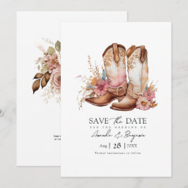 Reserve A Data Casamento Western Rústico Boho Chic Cowboy Código 