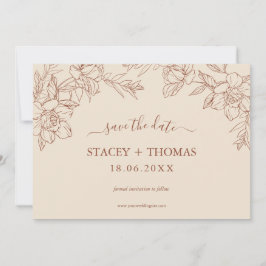 Reserve A Data Casamento Whimsical Elegante Terracotta