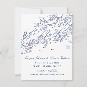 Reserve A Data Casco Bay Maine Salvar a Data com Mapa e Foto
