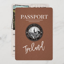 Reserve A Data Castanho Irlanda Passaporte Salvar Data