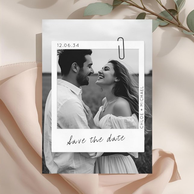 Reserve A Data Casual & Chic Photo Frame Wedding  (Criador carregado)