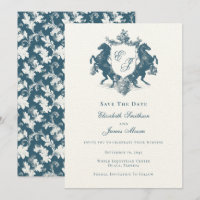 Cavalos Monográficos Equestres Crest Casamento Azu