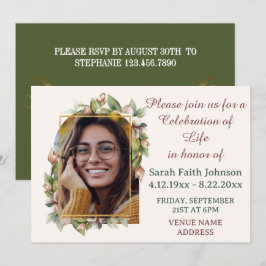 Reserve A Data Celebração da Life Boho Floral Arch Photo Funeral
