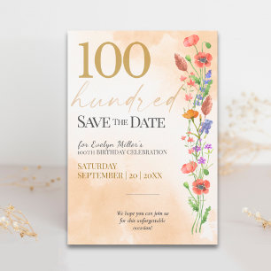 Reserve A Data Celebração de 100 Anos da Soft Wildflower