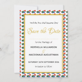 Reserve A Data Celebração de Casamento Personalizado Cristão da Á