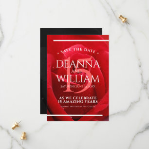 Reserve A Data Celebração do Aniversário de Casamento de Rosa 15