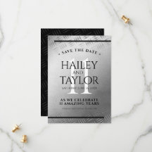 Celebração do Aniversário do Casamento de Aço Eleg