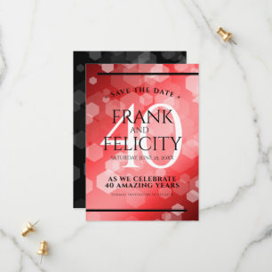 Reserve A Data Celebração do Aniversário do Casamento Ruby, 40º E