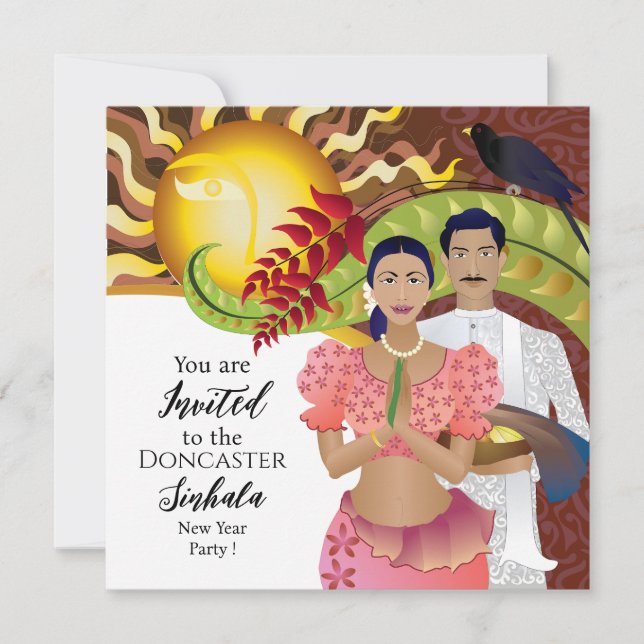 Reserve A Data Celebração do Ano Novo no Sri Lanka (Frente)