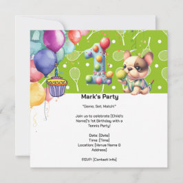 Reserve A Data celebração do primeiro aniversario com tênis