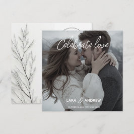Reserve A Data Celebre o Amor Personalizado Simples Casamento Mod