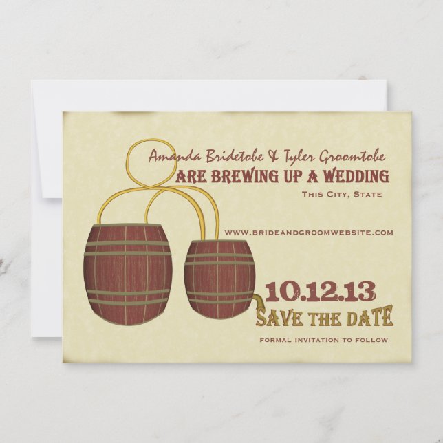 Reserve A Data Cerveja Brewery Salvar a Data (Frente)