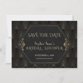 Reserve A Data Chá de Bebê Royal Gold Great Gatsby Anos 20