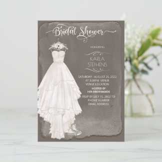 Reserve A Data Chá de Design de Aquarela Casual de Boho Weding