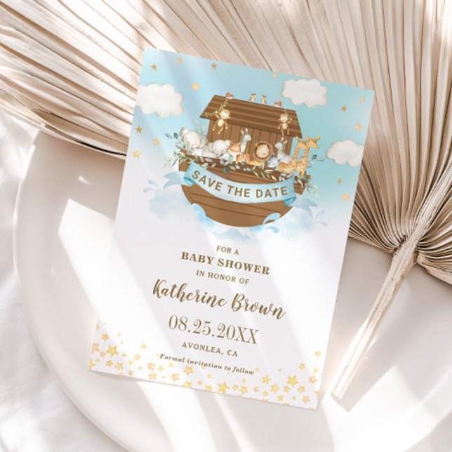 Reserve A Data Chá de fraldas de Rapazes com Boca-Arca de Chic No (Criador carregado)