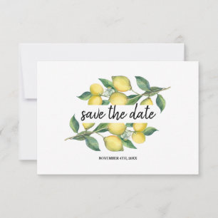Reserve A Data Charm Watercolor Lemon Tropical Salvar A Data