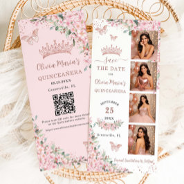 Reserve A Data Cherry Blossoms Rose Gold Photo Booth Quinceanera 