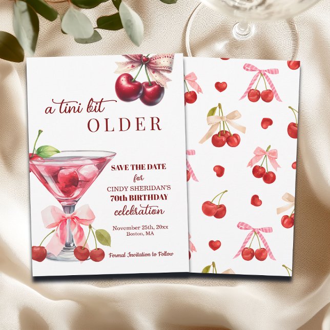 Reserve A Data Chic A Tini Bit Older Cherry Martini 70th Birthday (Criador carregado)