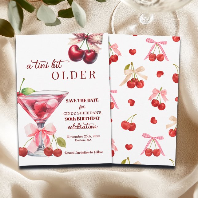 Reserve A Data Chic A Tini Bit Older Cherry Martini 90th Birthday (Criador carregado)