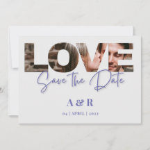 Chic Love Letters Photo Cutout Salvar Data