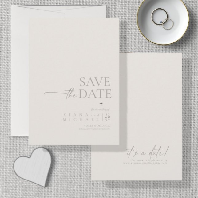 Reserve A Data Chic Neutrals Wedding Bone White Vert ID1020 (Criador carregado)