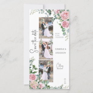 Reserve A Data Chic Petals rosa Rosa Eucalyptus Photo Strip
