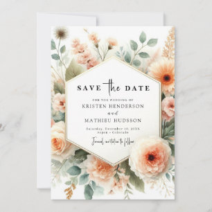 Reserve A Data Chic Romantic Peach Wedding