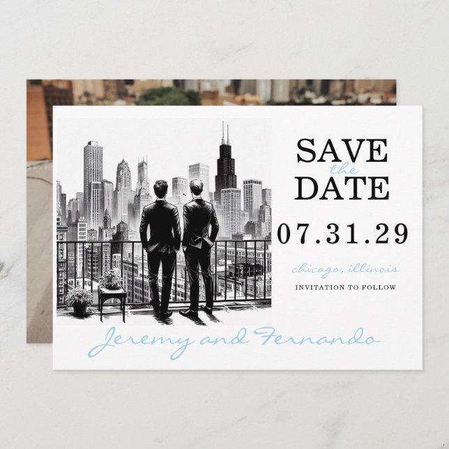 Reserve A Data Chicago Grooms (Frente/Verso)