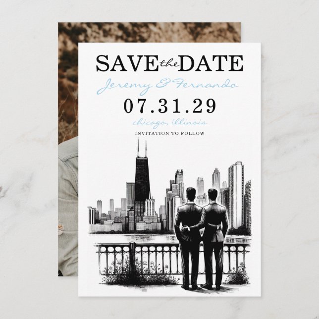 Reserve A Data Chicago Grooms (Frente/Verso)