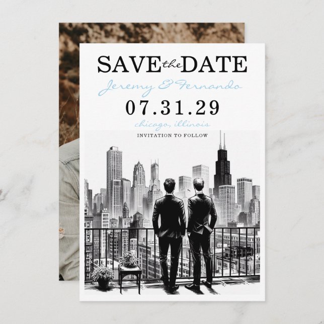 Reserve A Data Chicago Grooms (Frente/Verso)