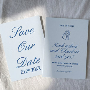Reserve A Data Chique Casamento Romântico à Beira-Mar em Azul Sua