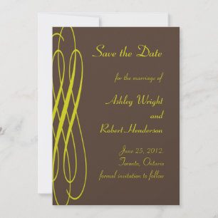 Reserve A Data Chocolate com as fitas douradas que Wedding o