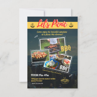 Reserve A Data "CHURRASCO de Verão Sizzling: Salve a data!"